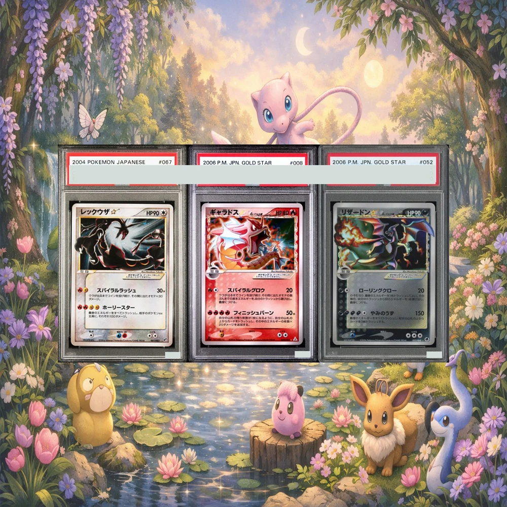 

Gyarados Gold Star 2006 DIY Proxy PTCG Graded Collection Card Japanese 1St Edition Holon Phantoms #008 RAYQUAZA-HOLO GEM MT 10