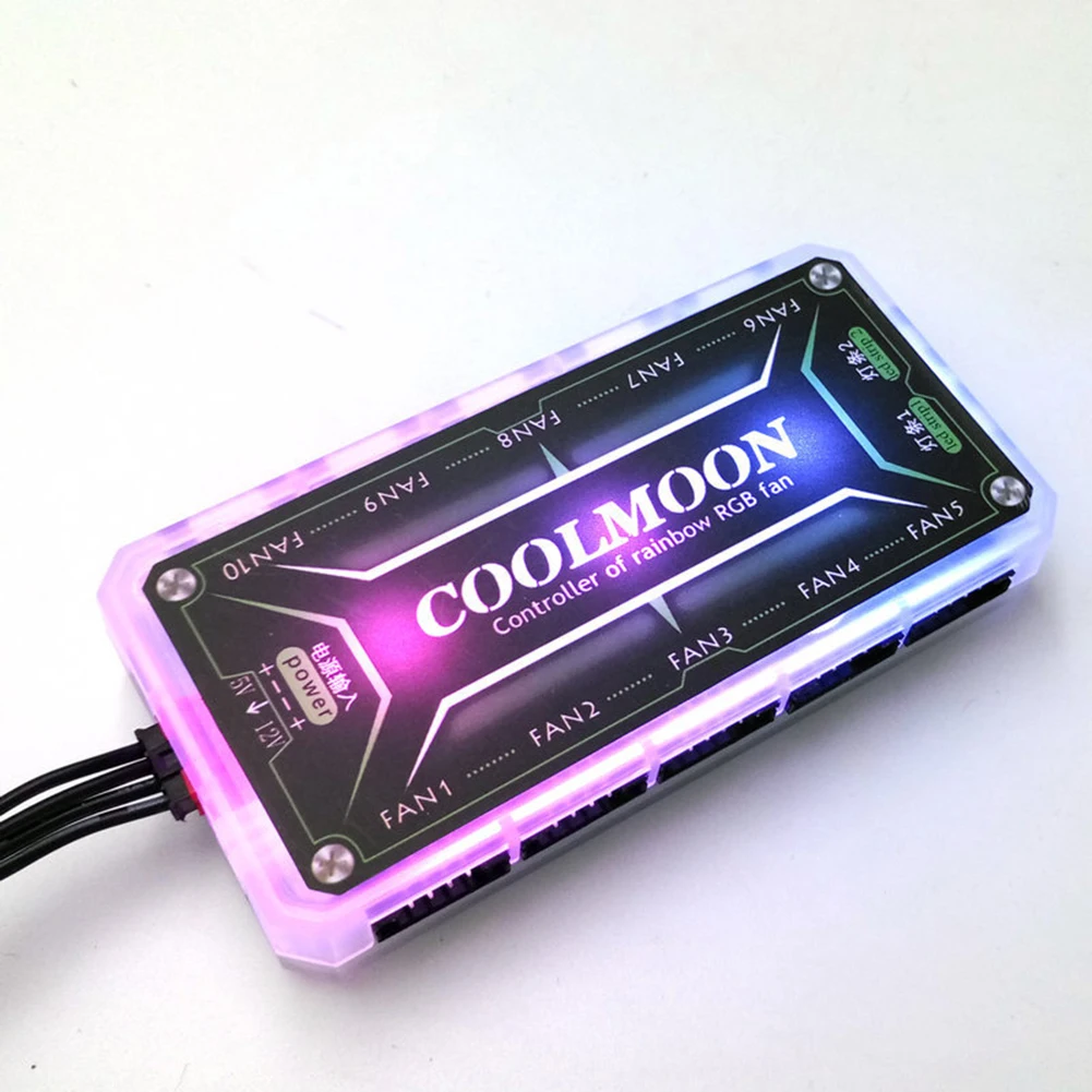 

Для COOLMOON RGB Light пульт дистанционного управления DC12V 5A светодиодный RGB цветной диммер-кулер для компьютерных аксессуаров
