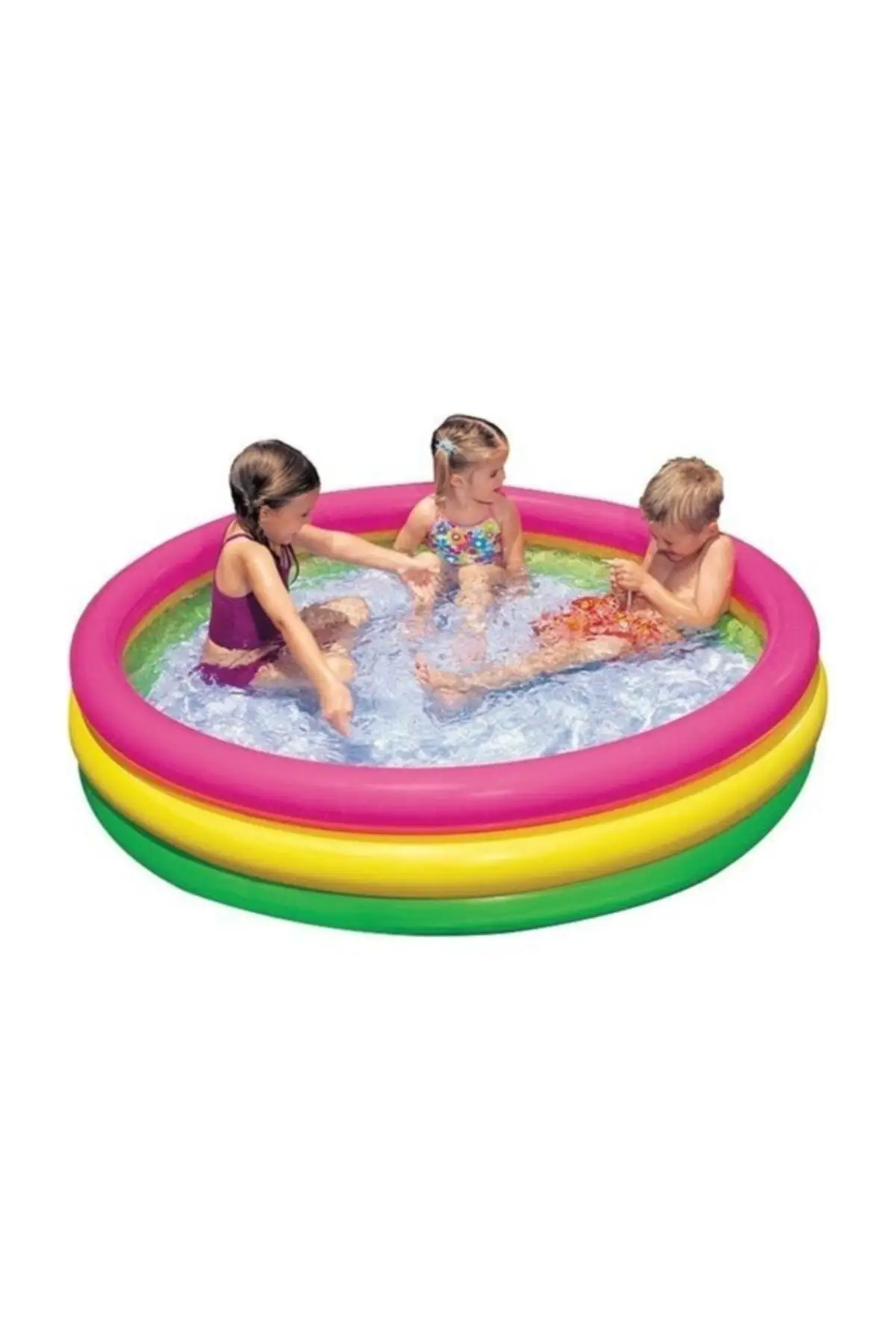 57412 3 knotty Sunset Pool 114x25 Cm Hot summer days swim for your children will be much more fun