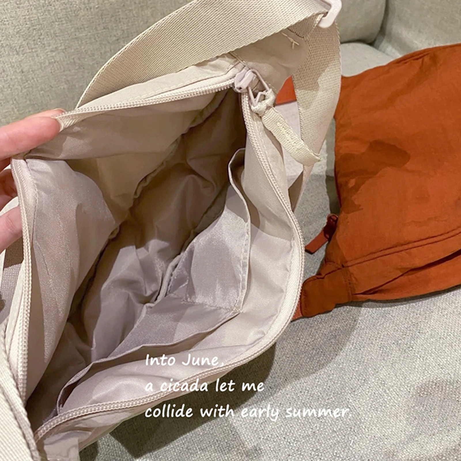 Soft Shoulder Bag Large Capacity Ladies Adjustable Strap Underarm Bag Solid Color Dumpling Bags Casual Satchels Messenger Bag