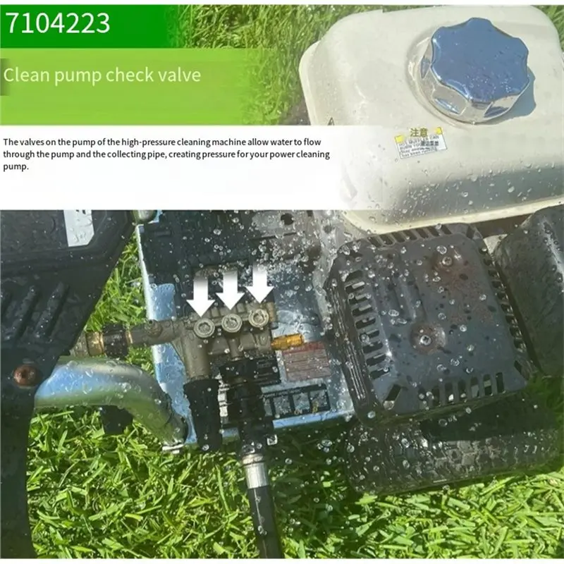 ABCA-For Pressure Washer Pump Rebuild Kit 6Pcs- Cleaning 7104223, For Simpson For Pressure Washer Pumps Replacement Valve