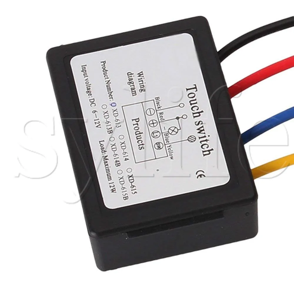 OnOff Touch Switch 6-12V For Metal Body LED Lamp DC Appliances image 3