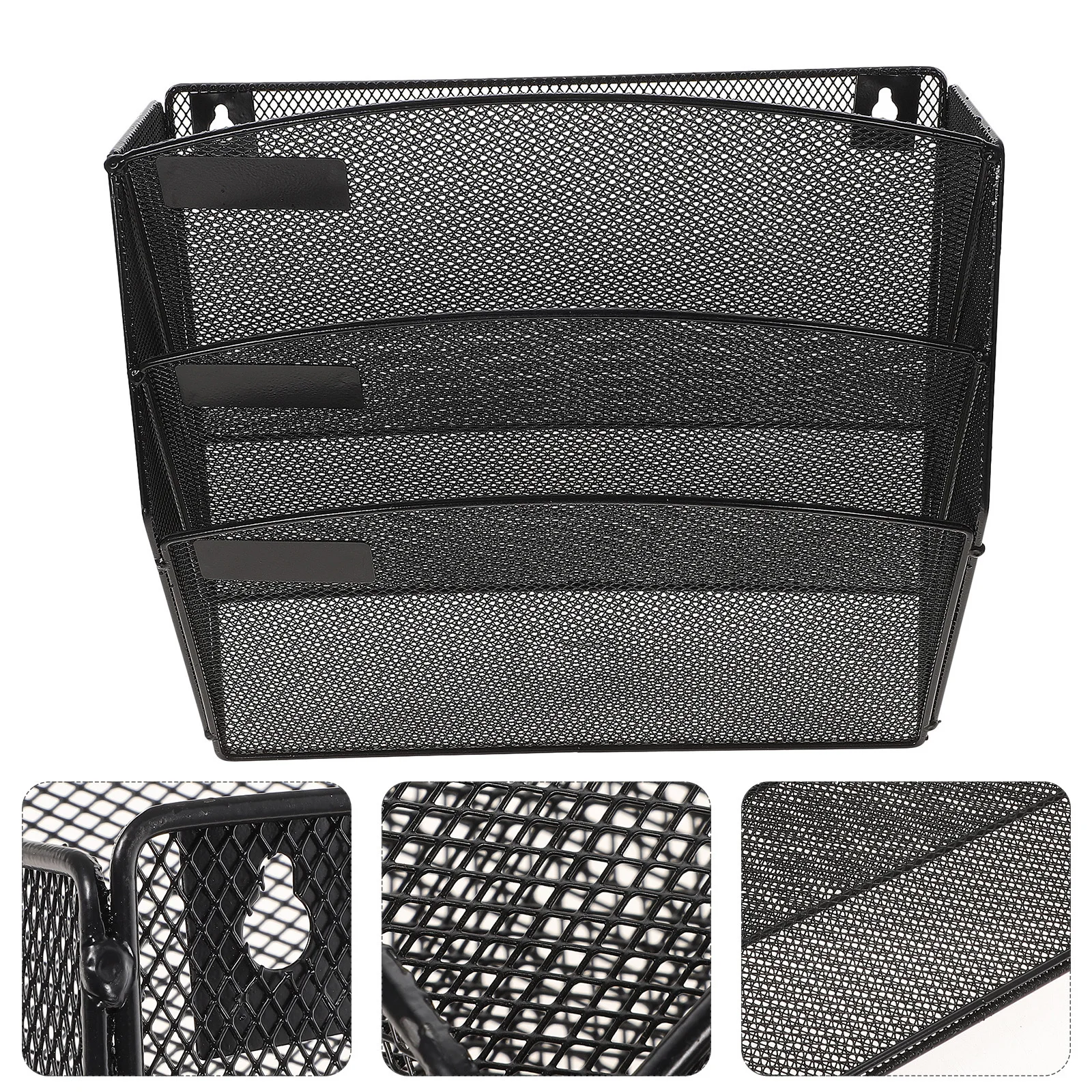 

1 Tier Wall Mount File Holder Metal Wire Basket For Office Wall Pocket Organizer Vertical Document Storage Magazine Rack Hanging