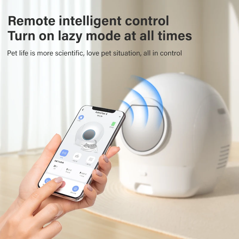 Neues Design, verbesserte Elspet-Katzenstreubox der 2. Generation, automatischer Sandkasten, selbstreinigende Katzentoilette, intelligent