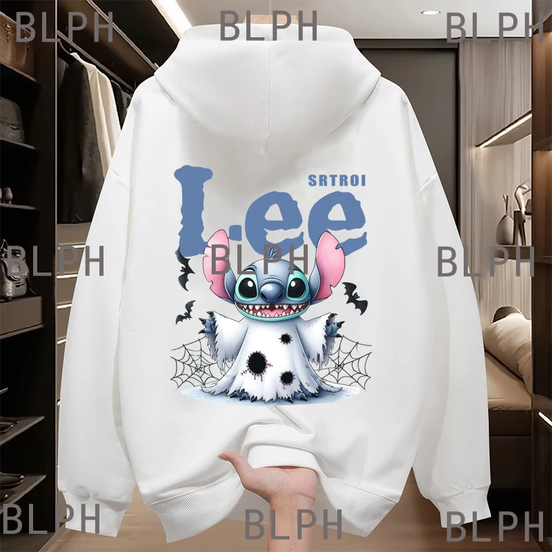 

2025 Halloween Couples 'disney Stitch Sweater: The Loose Version Is Super Comfortable, And It's Super Suitable For A Couple Date