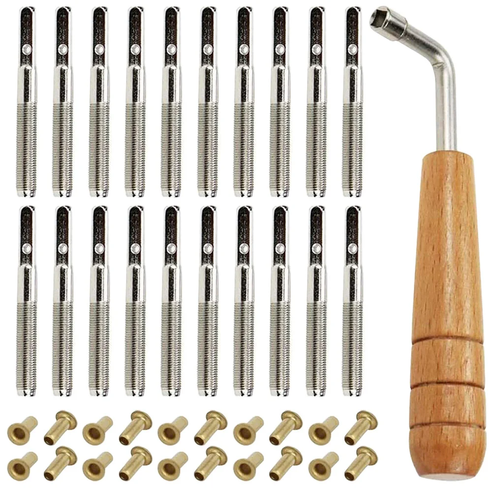 

1Set Reliable Lyre Harp Accessory Fine Workmanship Easy to Use String Pegs for Long Lasting Performance Slack Adjuster Tools