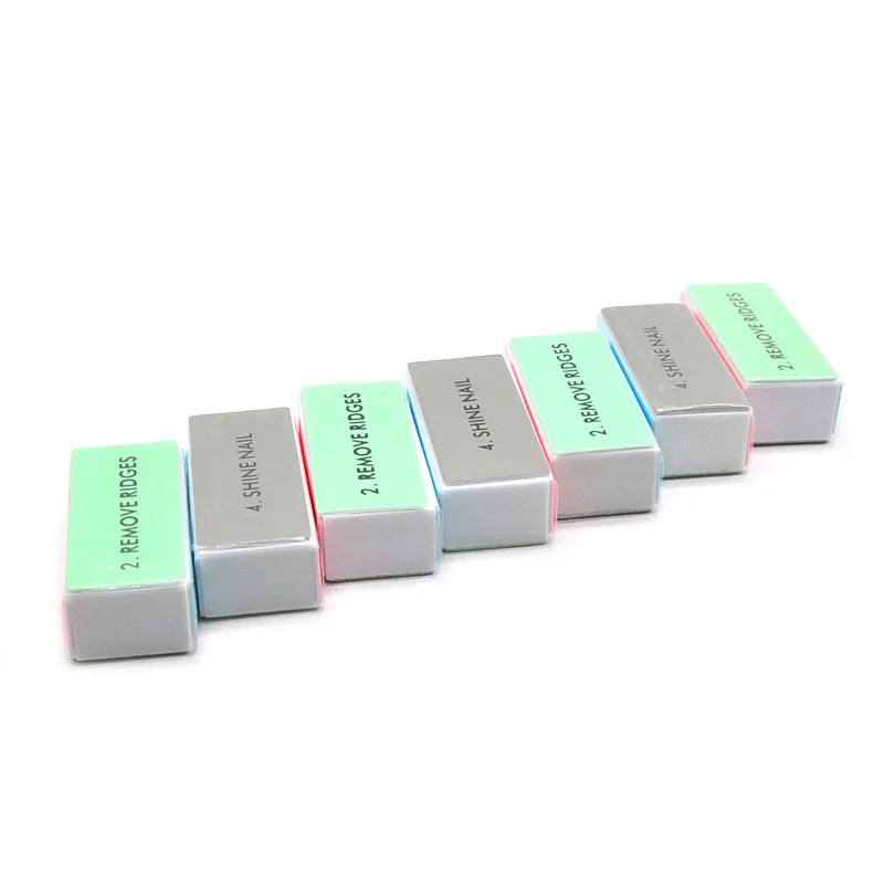 20Pcs/Lot  4-side Sanding Nail Buffer Block  Polishing Tool Dead Skin Remover Sandpaper Nail Sanding Block Buffing File Manicure