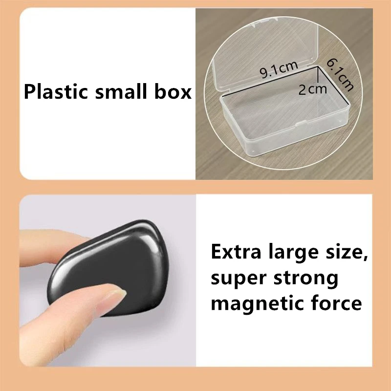 20Pcs Polished Ferrite Lodestone Magnet Multi-functional Magnetic Push Pin Fun Entertainment Home Decor Fridge Magnets with Box
