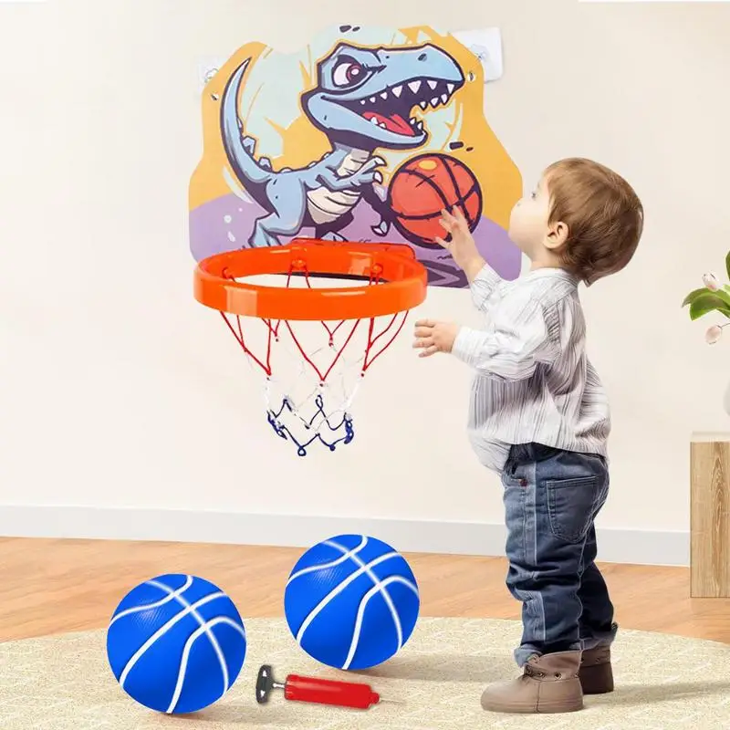 Basketball Goal Indoor Foldable Kids Light Up Indoor Basketball Hoop Adjustable Bedroom Basketball Hoop Portable Over The Door