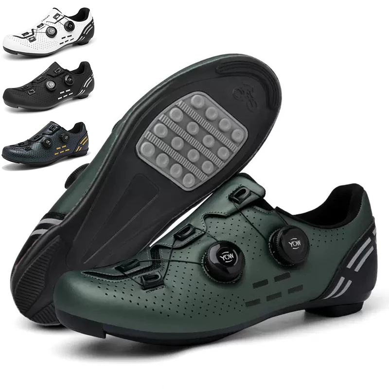 2026 new cycling shoes men's lockless road casual cycling shoes anti-collision toe design women's entry-level cycling shoes