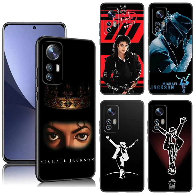 Super Star MJ Phone Case For Xiaomi Mi 9 SE 8 10 10T 11 12 13 Lite 9T 11T 12S 12T 13T Pro 5G 11i 12X Black Silicone Cover