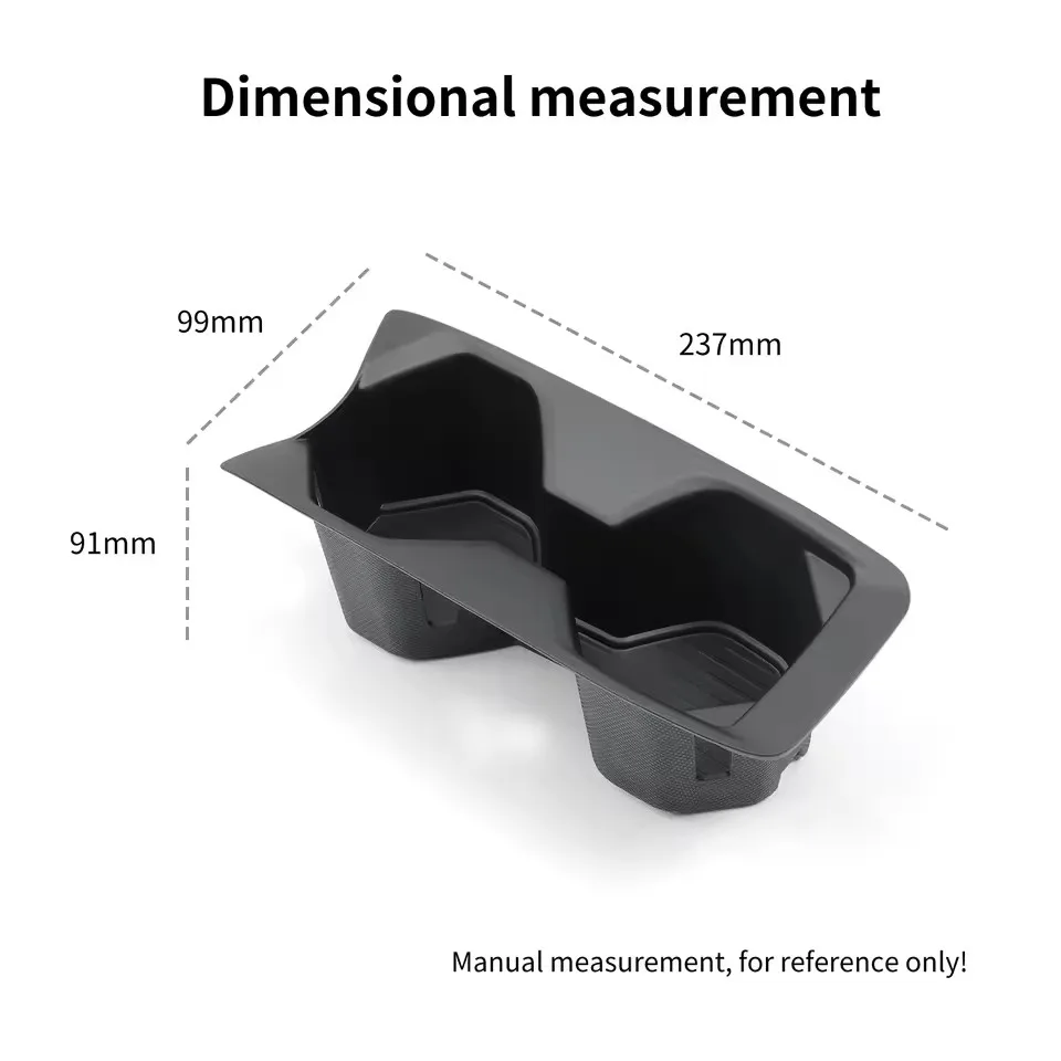 Smabee Left Hand Drive for Toyota Camry 2024 -2026 TPE Center Console  Cup Holder Storage Box Tray Insert Car Accessories Black