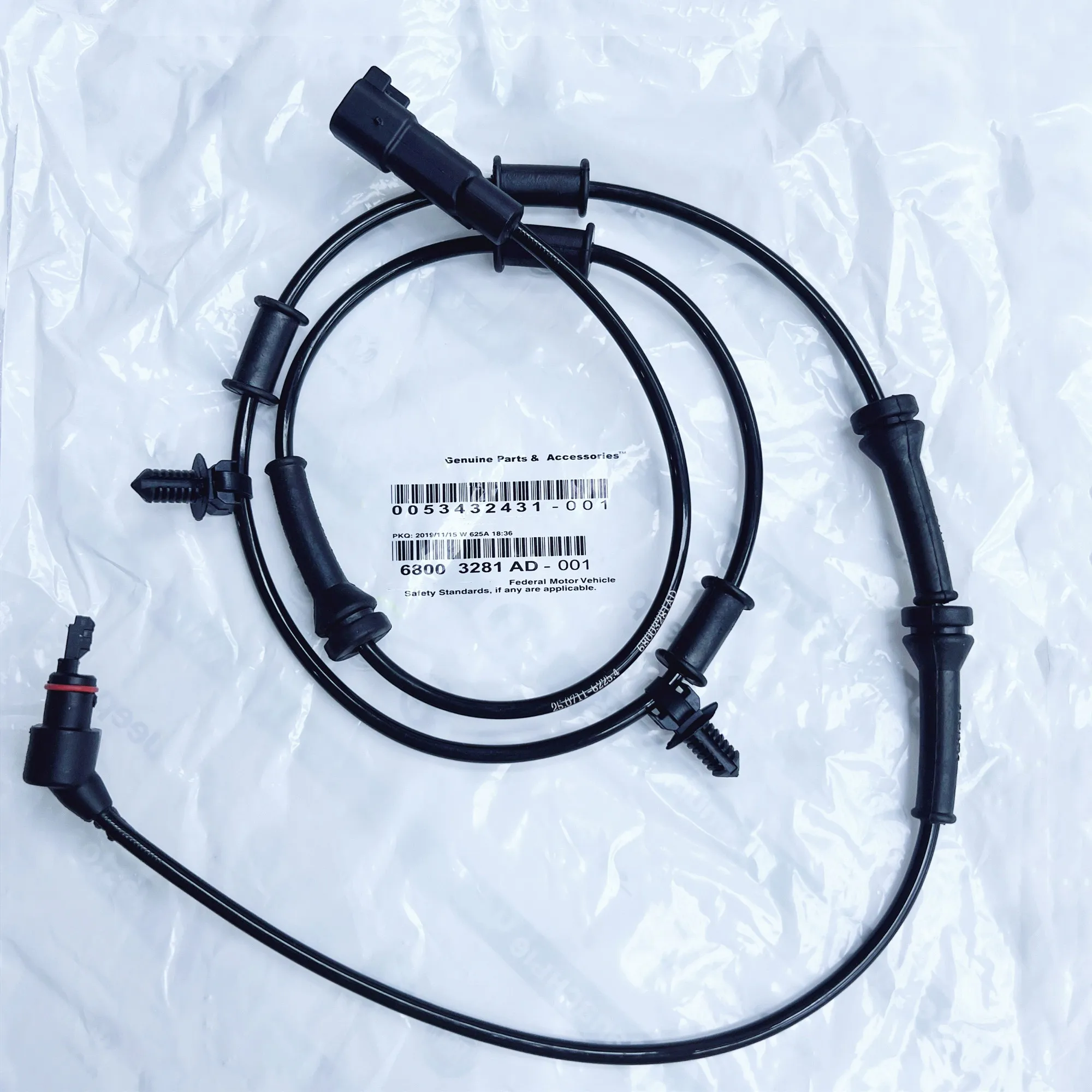 

Original Wheel Speed Sensors 68003281AD, 68003281AE, 52060156AC, 52125003AD Suitable For: Wrangler, 2007-2017