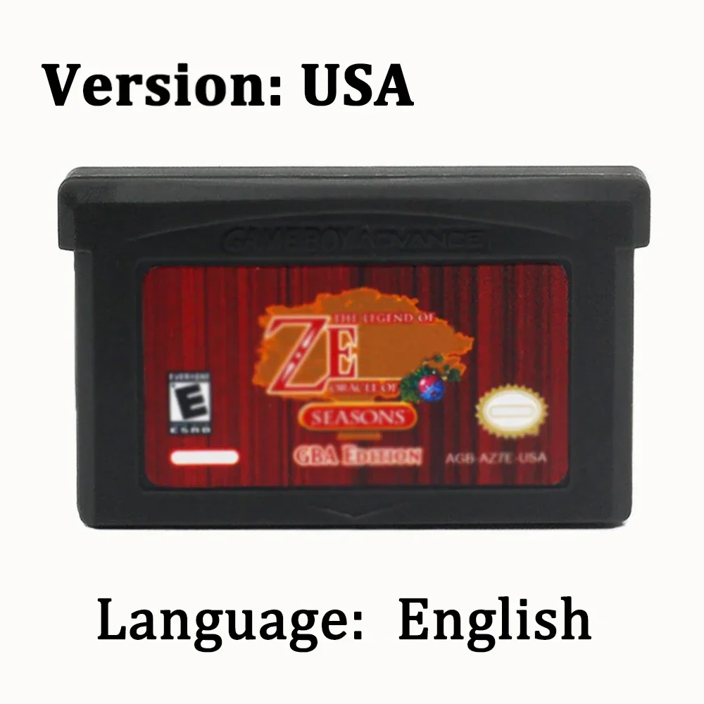 32 بت لعبة فيديو GBA لعبة خرطوشة وحدة التحكم أربعة السيوف بطاقة الألعاب رابط إلى الصحوة الماضية DX Minish قبعة أوراكل أوف سيزونز
