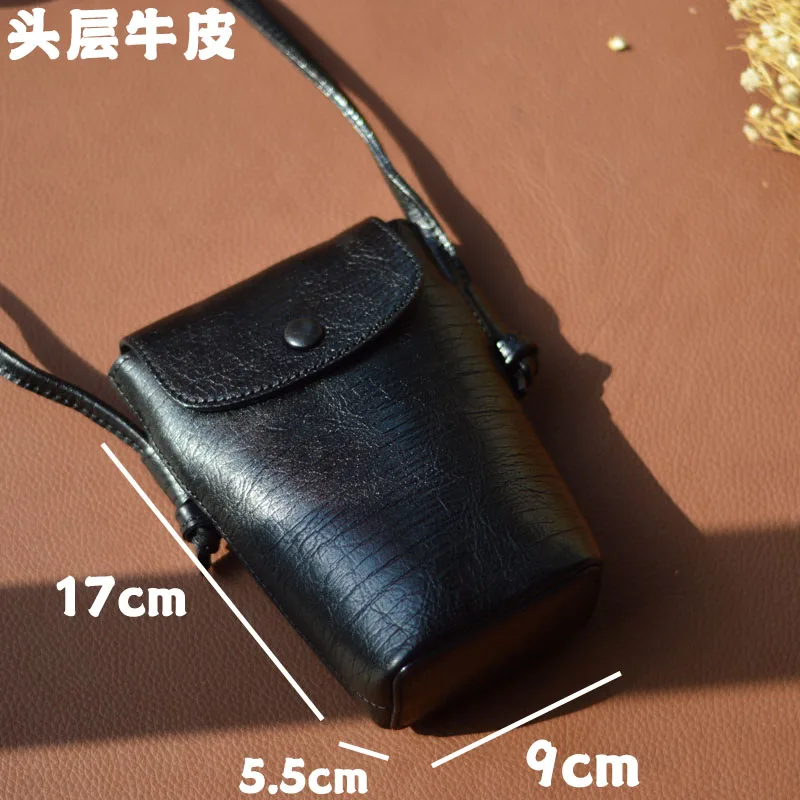 

AETOO A new high-end mobile phone bag made of top-grain cowhide, a fashionable and lightweight small bag, and a mini crossbody b