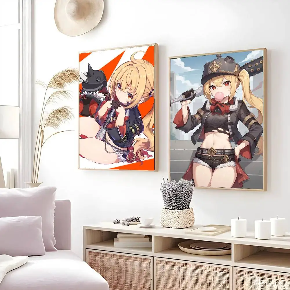Lucy Game Z-Zenless Z-Zone Z-Zero Poster Art Sticky Wall Waterproof Home Living Room Bedroom Bar Aesthetic Decoration