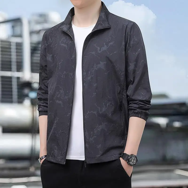 

Легкое мужское джето, летнее спортивное модное дышащее, приятное для кожи велосипедное пальто, повседневная тонкая верхняя одежда