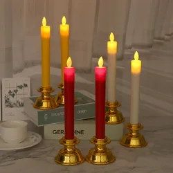 LED Candle With Flickering Flameless Light Usb Plug-In Electronic Candlelight Wedding Holiday Church Prayer Decoration