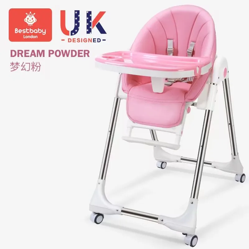 

Baby Feeding Chair Portable Baby Seat Baby Dinner Table Multifunction Adjustable Folding Chairs for Children High Chair