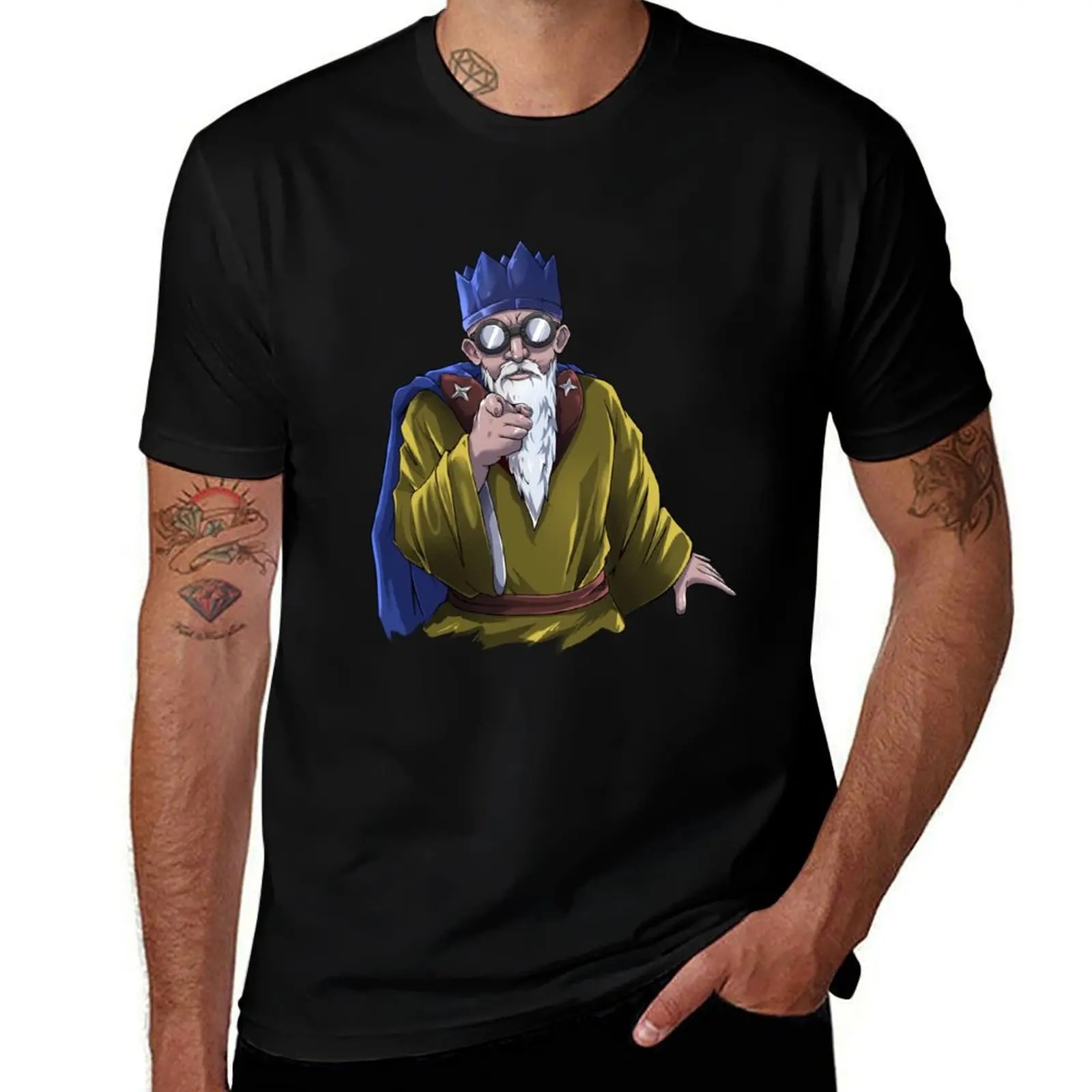 

Runescape wise old man T-Shirt Anime t-shirt tops anime t shirts funny shirt cotton funny t shirts for men