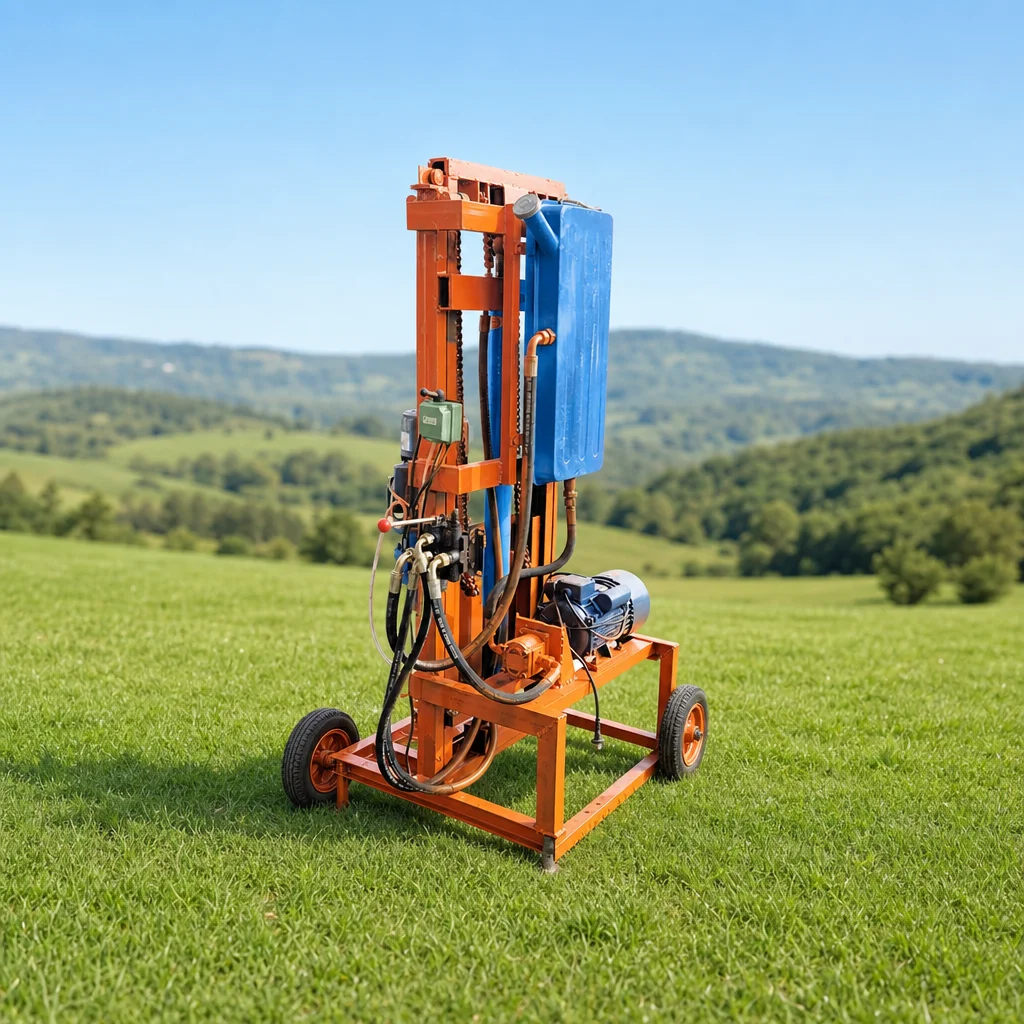 Customized Portable Type Hydraulic Powered Quick Setup Water Well Drilling Rig 100m for Farm Water Supply