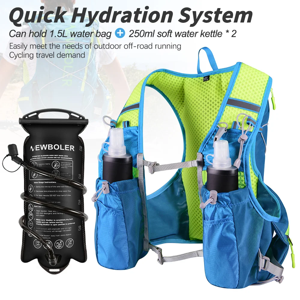 Leichter Outdoor-Rucksack, Trail-Running-Rucksack, Fahrradtasche, Bergsport-Rucksack, Wanderrucksack, Hydrationsrucksack – Detail 8