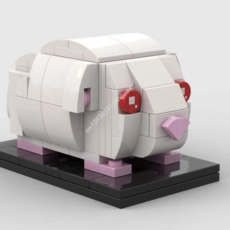 

104pcs MOC Guinea Pig White Brickheadz Inspires Unlimited Creativity Building Set Master Series Collector Edition Model