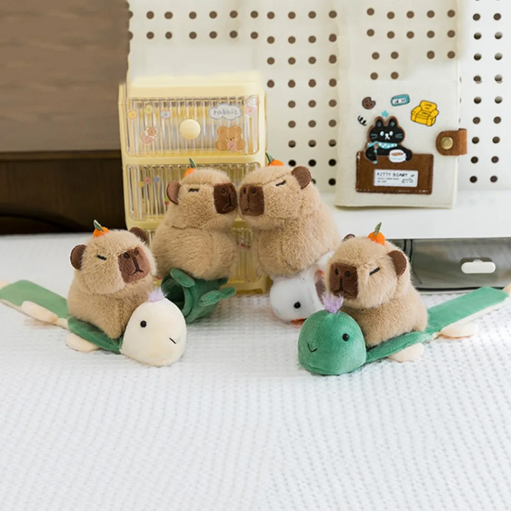 

Stuffed Crocodile Capybara Hand Ring Turtle Wrist Style Capybara Slap Snap Soft Goose Animal Slap Bracelet Home Decor