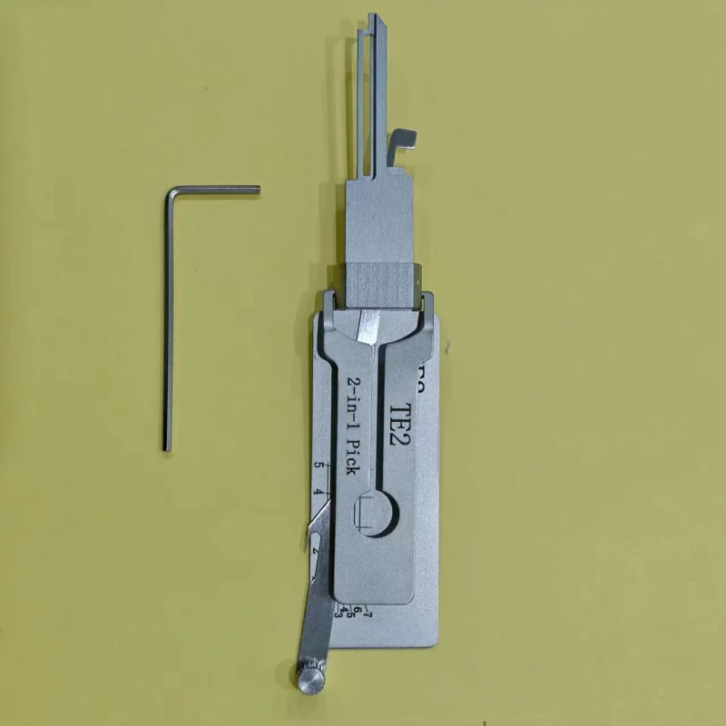 

TE2 2 в 1 декодер ключей из нержавеющей стали, инструмент для захвата, ручной инструмент, уплотнительное кольцо, крючок, слесарные инструменты для автомобилей и механических автомобилей