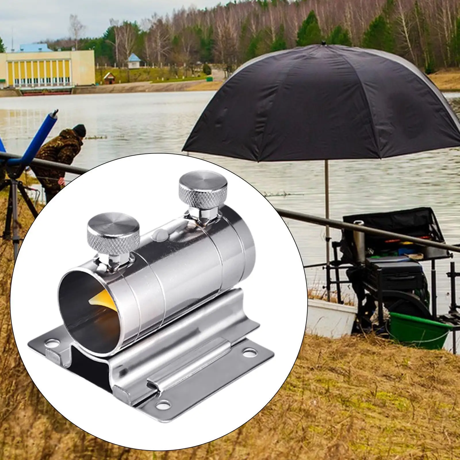 

Fishing Box Umbrella Holder Thickened Detachable Practical Multipurpose Fishing