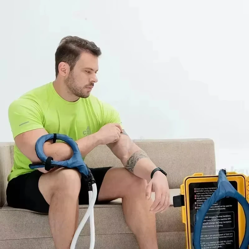 Portable PMST Loop Magnetic Field Therapy Machine 6000GS PEMF Physiotherapy Equipment for Back Pain Muscle Relaxation