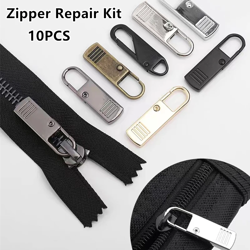 

5/10PCS Instant Zipper Universal Instant Fix Zipper Repair Kit Replacement Zip Slider Teeth Rescue New Design For DIY Sewing