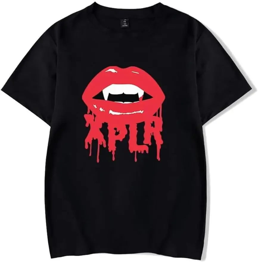 XPLR Sam Colby Fang Printed Fashion T-Shirt Short Sleeved Unisex Round Neck Tee