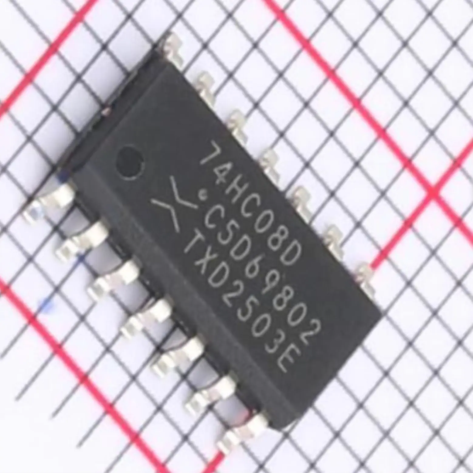 74HC08D SOIC-14 SOP14 SMD 14PIN NEW Original with Gate IC 4 Channel 2V~6uA Quad 2-input AND gate Logic Gate 74HC08D,653