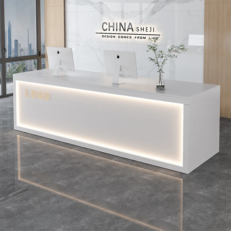 

Design Luxury Reception Desks Wood Cheap Storage Classic Drawer Reception Desks White Modern Empfangstresen Office Furniture