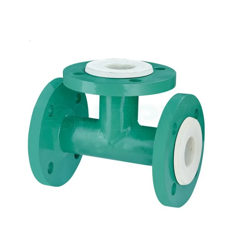 

Steel PTFE pipe plastic PE po lined PTFE elbow tee lined straight through