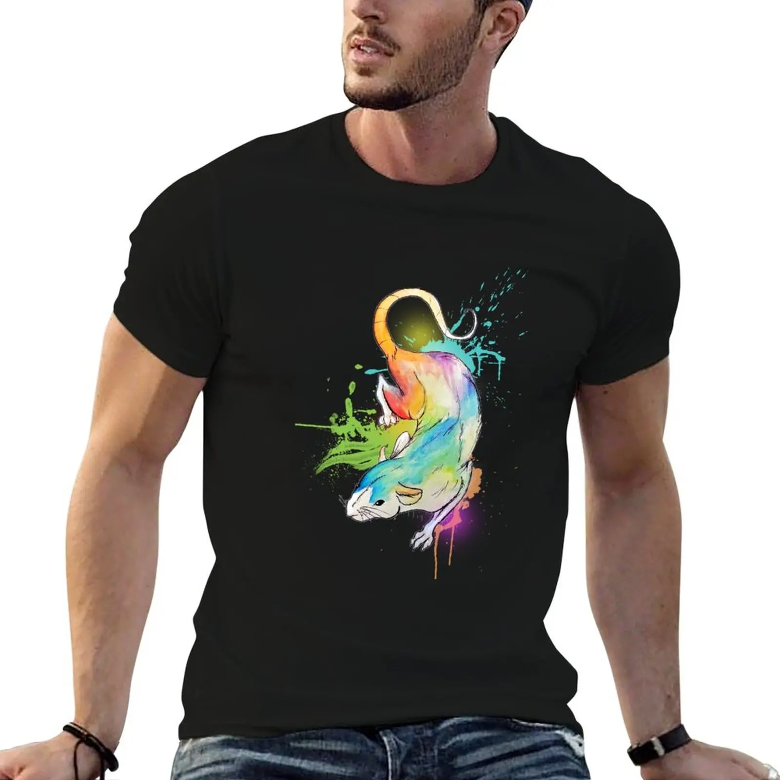 

Watercolor Mouse- Onyx Art Studios T-Shirt printed t shirts for man t shirt personalised T-Shirt