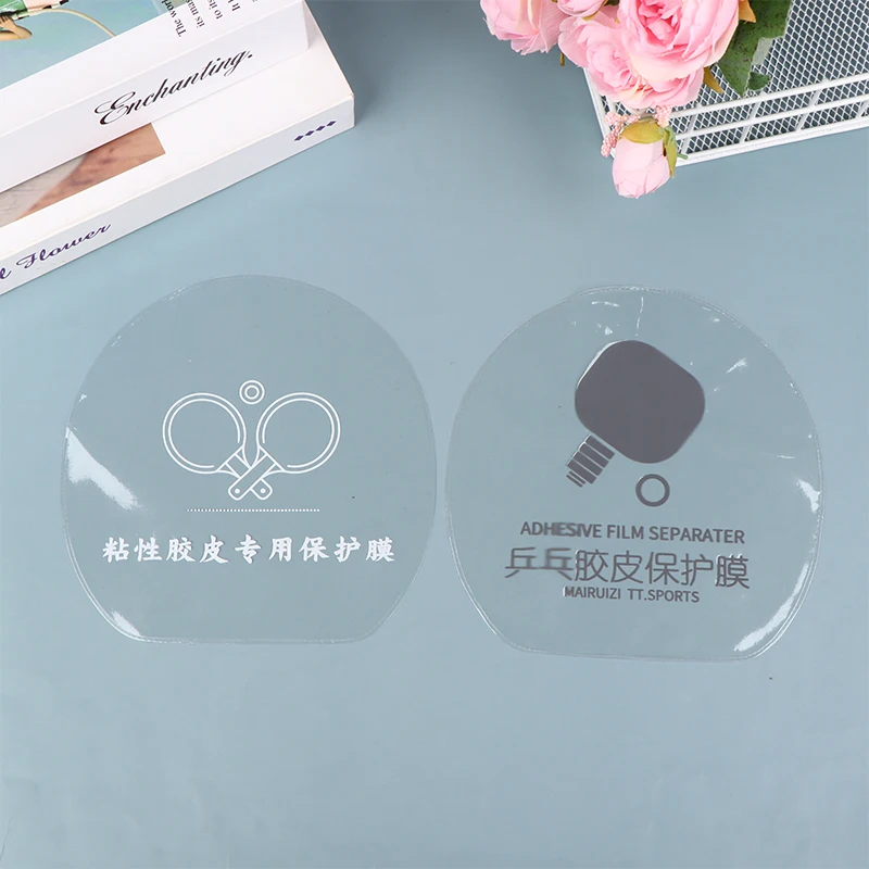 3Pcs Transparent Table Tennis Rubber Protection Film Ping Pong Racket Cover Sticky Rubber Protective Film Racket Film