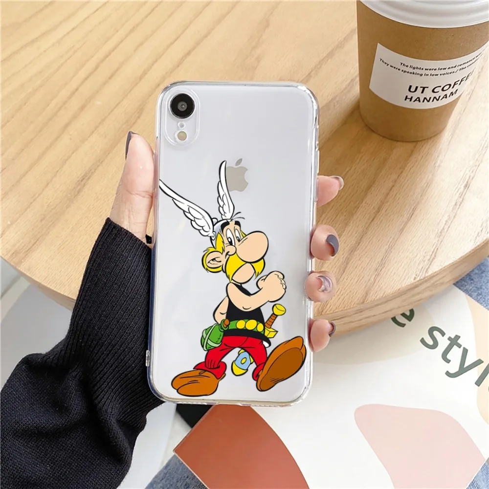 A-Asterix And Obelix Phone Case For Iphone 15 11 13 14 Pro Max 7 8 Plus X Xr Xs Max Se2020 12mini Transparent Cover