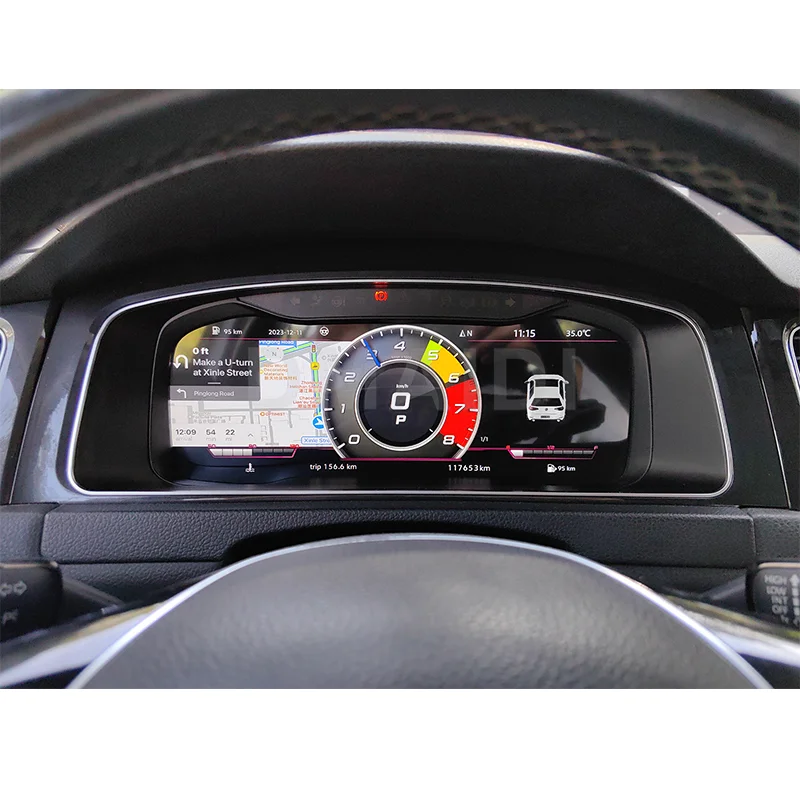 

12.3 Inch LCD Dashboard For Volkswagen Golf 7 7.5 MK7 2013 - 2020 Virtual Cockpit Panel Digital Cluster Speedometer