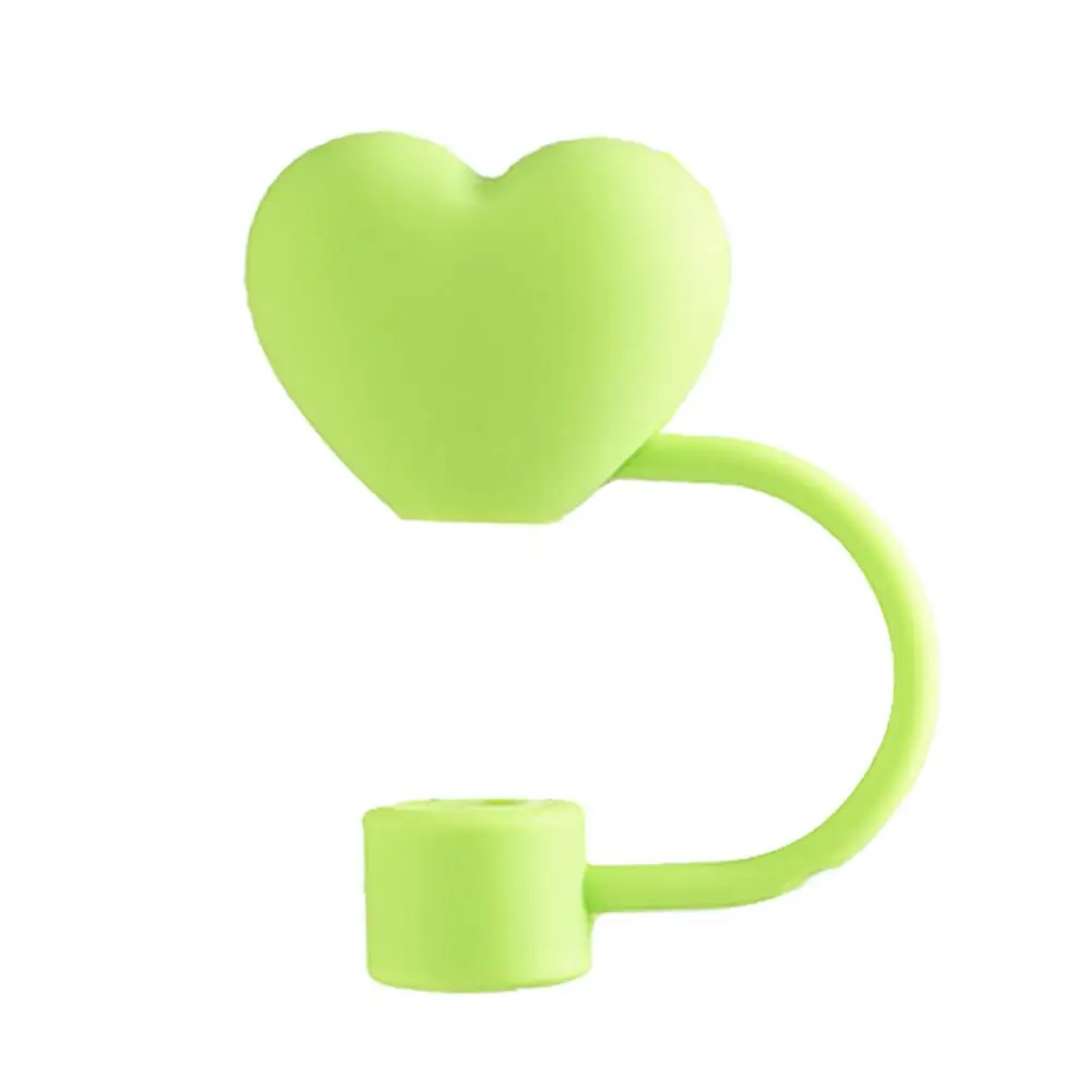 10mm Straw Covers Cap Compatible For Stanley 30&40 Oz Tumbler Cute Heart-shaped Reusable Drink Straws Covers Kitchen Tools P5M9