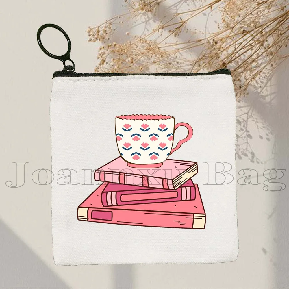 本から育つ花 花柄文学本 フラワートートバッグ 本好きの本好きの小銭入れ キーケース バッグ 財布ポーチ