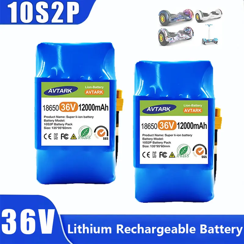 

36V 10S2P 7000mAh Scooter Balance Two Wheeler Intelligent Twisting Wheel Suspension Board Unicycle Battery Pack