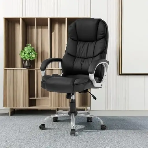 Office Chair Computer High Back Adjustable Ergonomic Desk Chair Executive PU Leather Swivel Task Chair