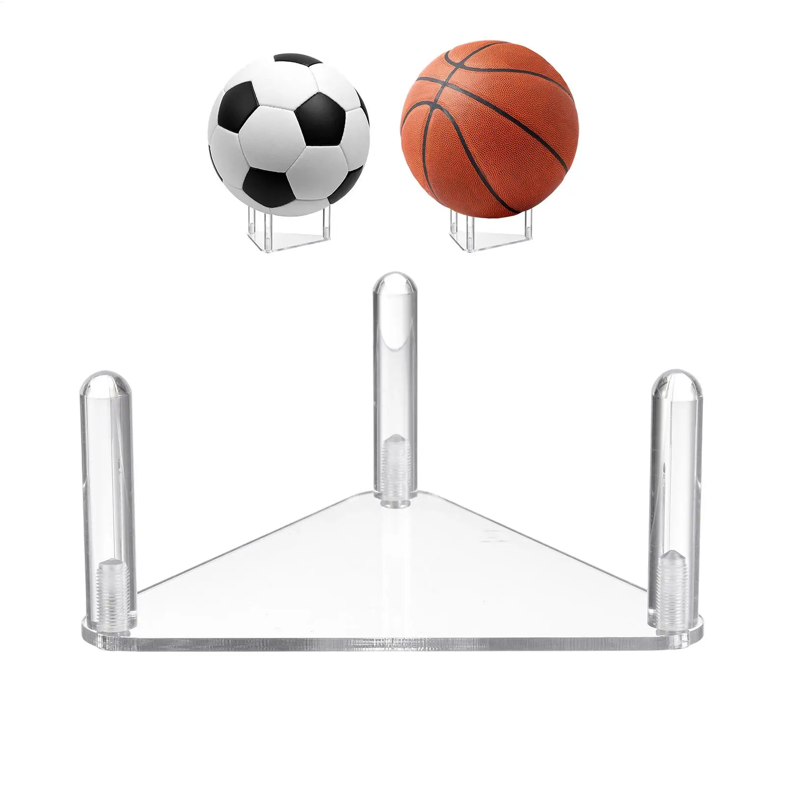Soporte de exhibición de fútbol, estante de voleibol acrílico, soporte de exhibición de pelota para fútbol, mesa deportiva de voleibol, almacenamiento en casa, gimnasio y dormitorio