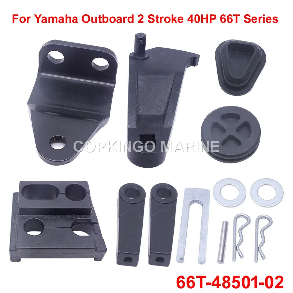 Boat Remote Control Attachment Kit For Yamaha 2 Stroke 40HP 66T Series 66T-48501-00