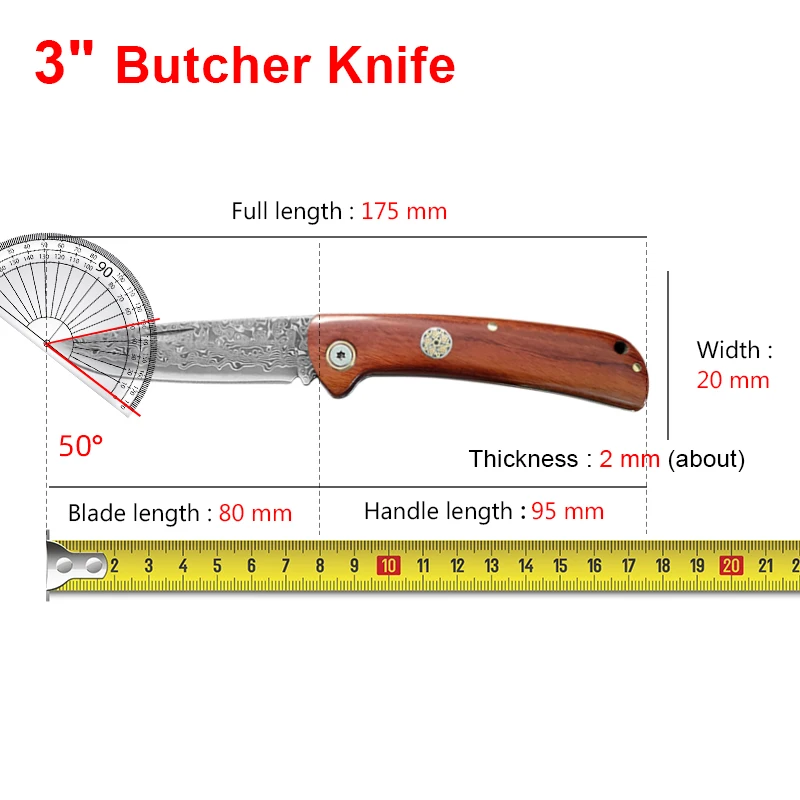 Folding Boning Knife Professional Kitchen Knives Meat Cleaver Chef Knife Cooking Knives Fruit Barbecue Knife Kitchen Supplies
