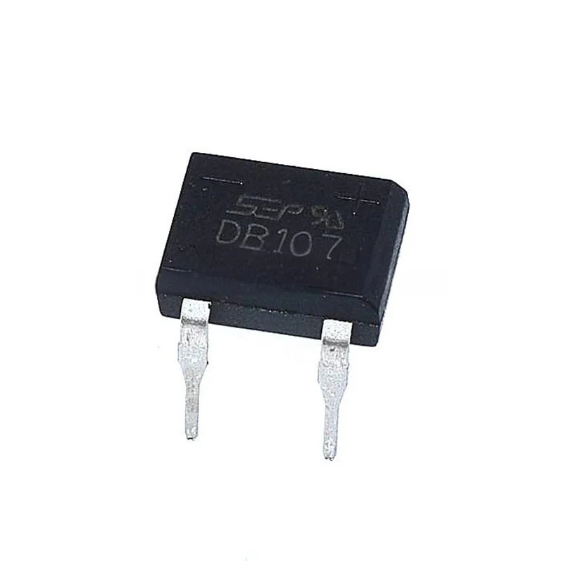 10 قطعة DB107 من خلال ثقب ديود جسر retifica DB107 DIP-4 DIP4 1A 1000 فولت الطاقة ديود المعدل كومة 1000 فولت مكونات إلكترونية
