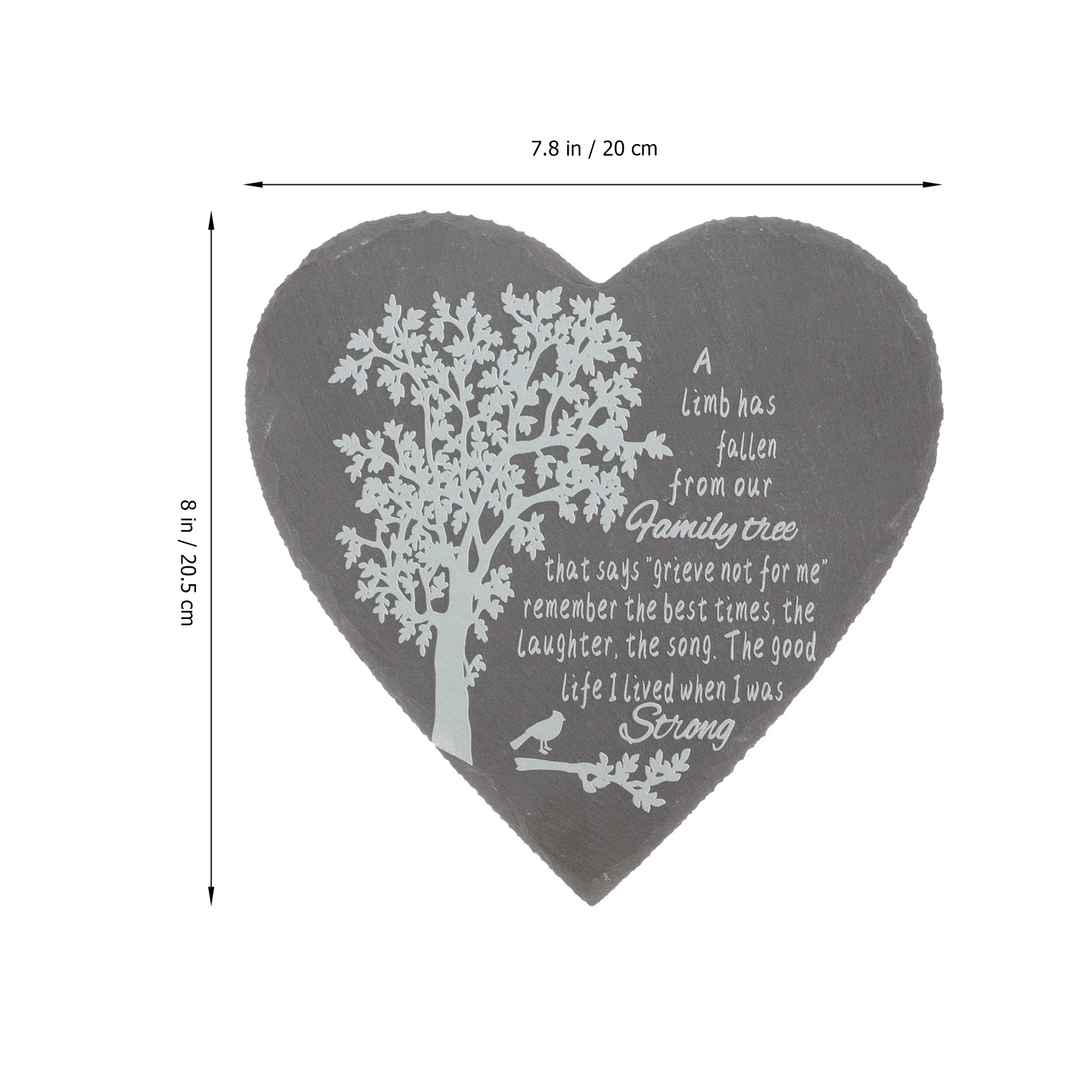 Мемориальный камень в форме сердца для