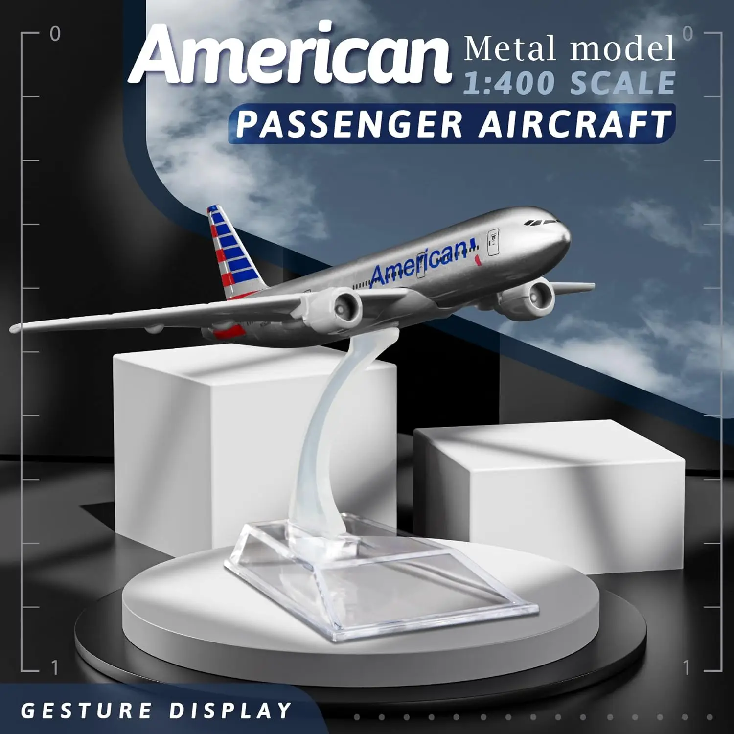 

Наборы моделей самолета American B777, 1/400, 16 см, литые под давлением сплавы, модель самолета для коллекции и демонстрации